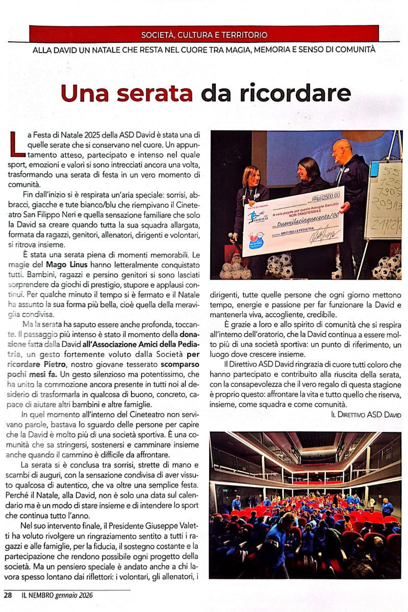  - A.S.D. DAVID - Oratorio Nembro